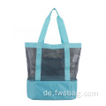 Custom Mesh Beach Picknick -Tasche isolierter Kühlertasche